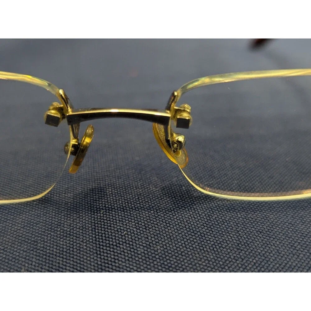 Cartier C Decor Rimless Bubinga Wood 140b Uncut Gems Vintage